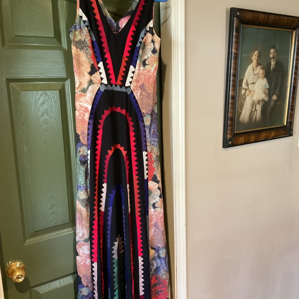 Colorful Patterned Maxi Dress